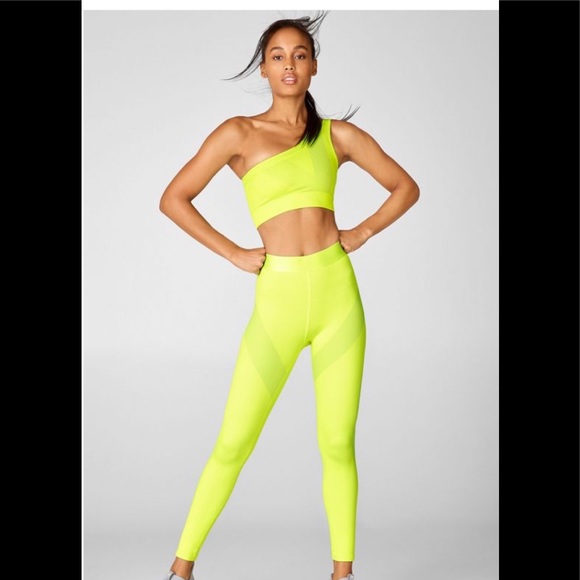 FABLETICS YELLOW WORKOUT JOGGER PANTS - Picture 2 of 8